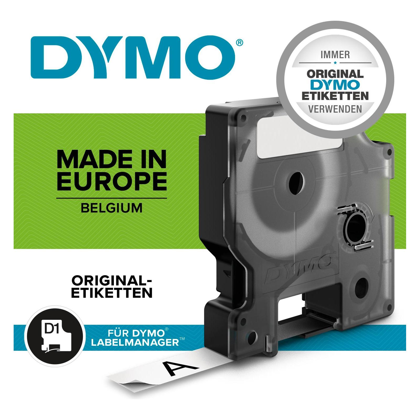 Dymo S0720780 Standardband (0.60 cm, Schwarz, Weiss) (S0720780)