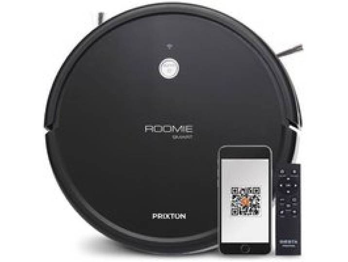 Aspirateur Robot PRIXTON Roomie Smart Grande Puissance daspiration 1400Pa WiFi et App Mobile Nettoyage Intelligent Noir