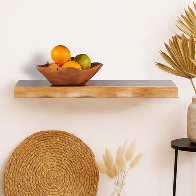 Greenage Acacia Wood Shelf with Live Edge