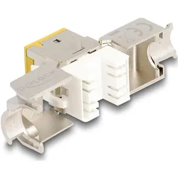 Delock Keystone Modul RJ45 Buchse zu LSA Cat.6A werkzeugfrei (Keystone Modul), Zubehör Netzwerk