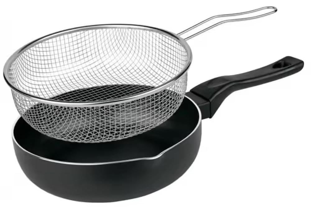 Merkloze diepvriespan met inductiesnelheid, 28 cm, zwart