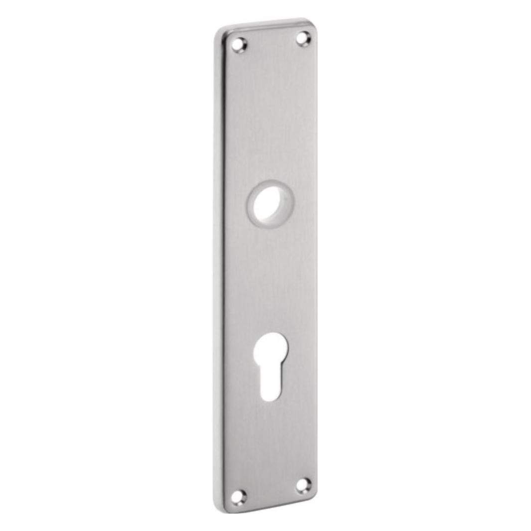 EDI Renovierschild 220 Z Edelstahl F00 PZ Entfernung 72 mm (Türschildgarnitur) (1220/7203/00)
