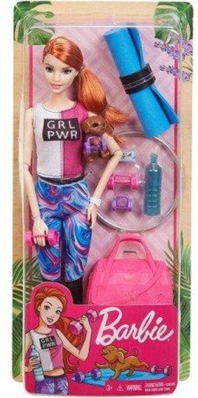 Barbie Muñeca modelo con accesorios y mascotas Bienestar.