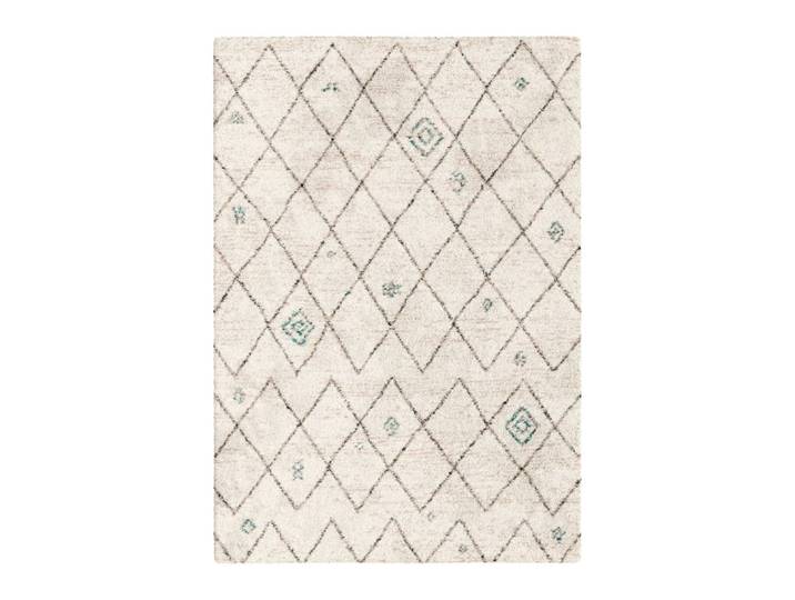 Tapis shaggy épais et confortable style ethnique beige 200 x 290 cm