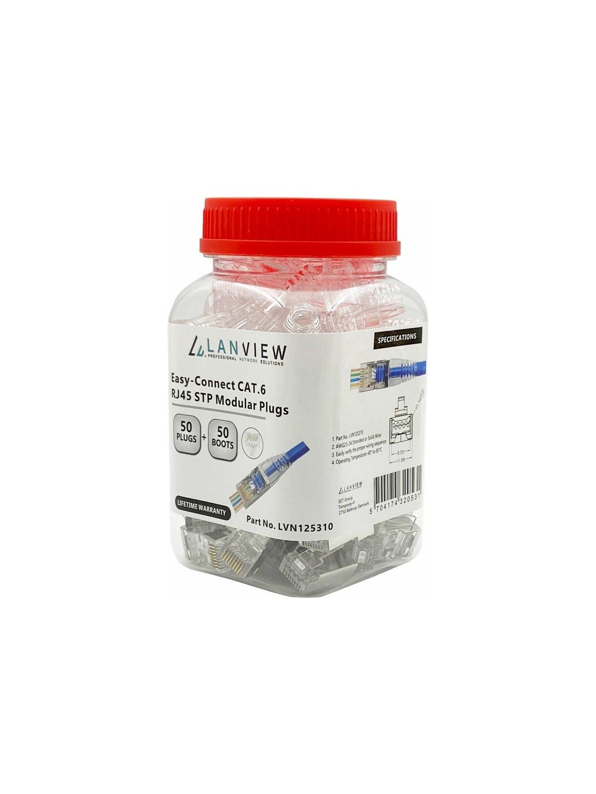 Lanview network connector - Transparent