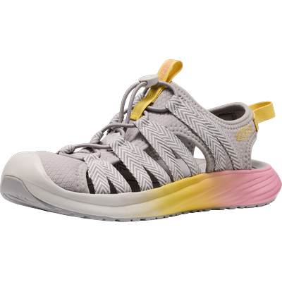 Sandale KEEN "WHISPER LITE", Damen, Gr. 37, Synthetik, grau (alloy, orchid smoke), Textil, Schuhe Sandale, schnell trockneend, stoßdämpfend, sehr leicht