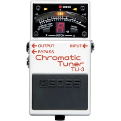 BOSS (Electronics) Gitarrenstimmgerät TU-3 Weiss-, Stimmgerät, Weiss, Schwarz