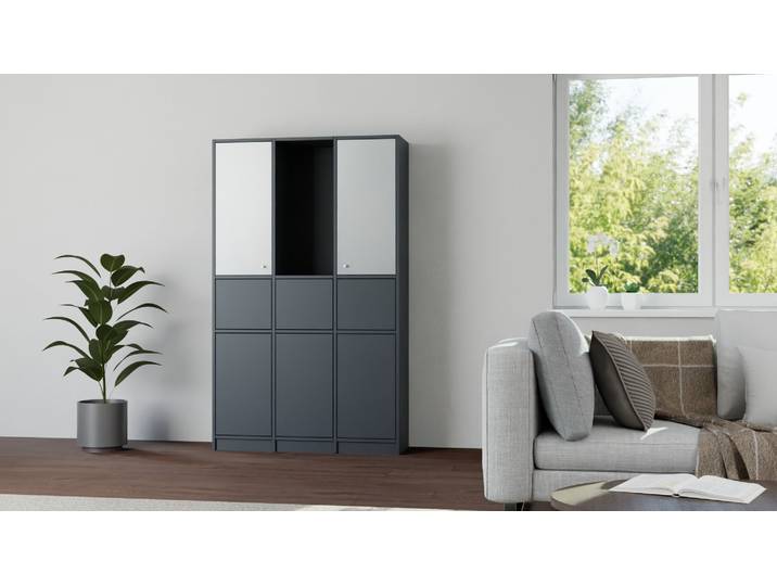 Schlichter Buffetschrank nach Maß Premium Dekore Schwarz