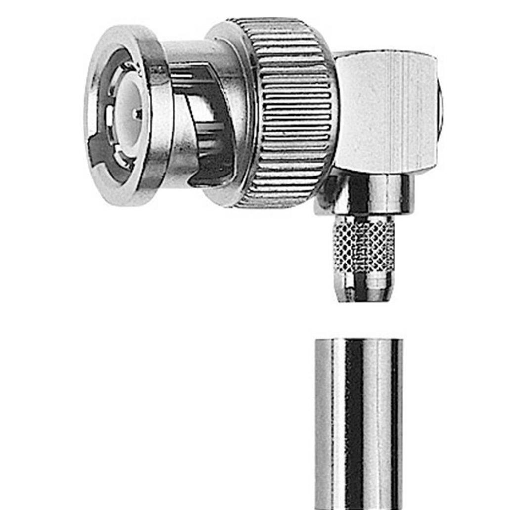 Telegärtner BNC-Kabelwinkelstecker Crimp G05 50 Ohm, löt/crimp, A0505, G05 (RG-223/U) (J01000A1258)