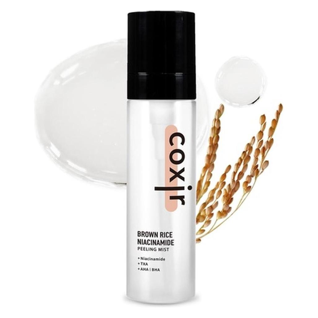 Coxir Brown Rice Niacinamide Peeling Mist Toner with AHA and BHA (Reinigungspeeling, 80 ml) (0000099557)