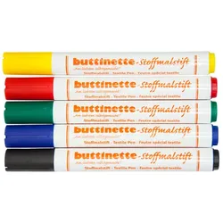buttinette Stoffmalstifte, 5 Stifte