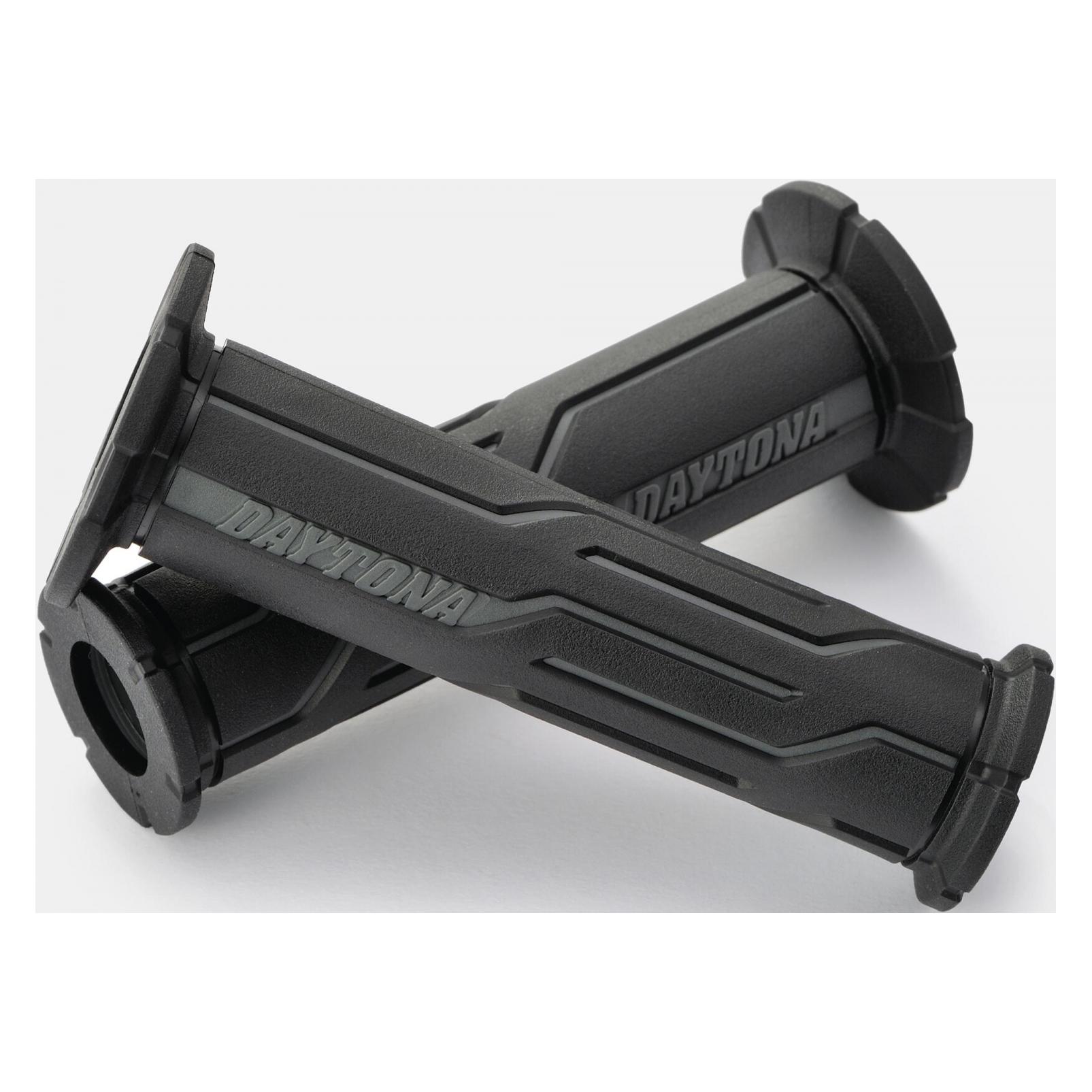 Daytona 88769 Motorrad Griffgummi Set GGD-LINE, 7/8" (22,2mm), 125mm, offenes Ende, grau (88769)