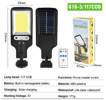 Multicon Wholesale Hub LED Outdoor Solar Light With Motion Sensor, Weatherproof Auto On Off, Ideal For Pathway, Fence, Wall, And Garden Use 616 3