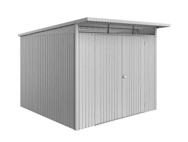 Biohort Gerätehaus AvantGarde ECO A7 Doppeltüre Silber