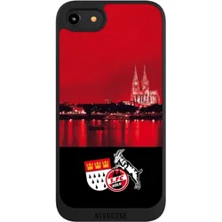 Nivocase Handyhülle für Apple iPhone 7 Hülle NIVOpure Case Schwarz 1. FC Köln Offizielles Lizenzprodukt (Apple iPhone 7), Smartphone Hülle, Schwarz