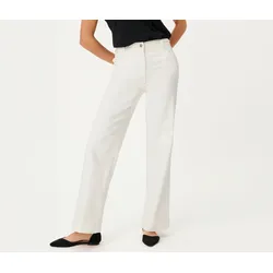 Tchibo - Olsen Wide Leg Jeans - Damen - Gr. 36 - offwhite