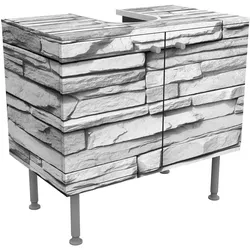WASCHBECKENUNTERSCHRANK Ashlar Masonry 60/55/35 cm