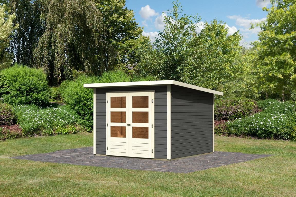 KARIBUHOLZT SH Stockach 4 grau 246x246x197 08441802