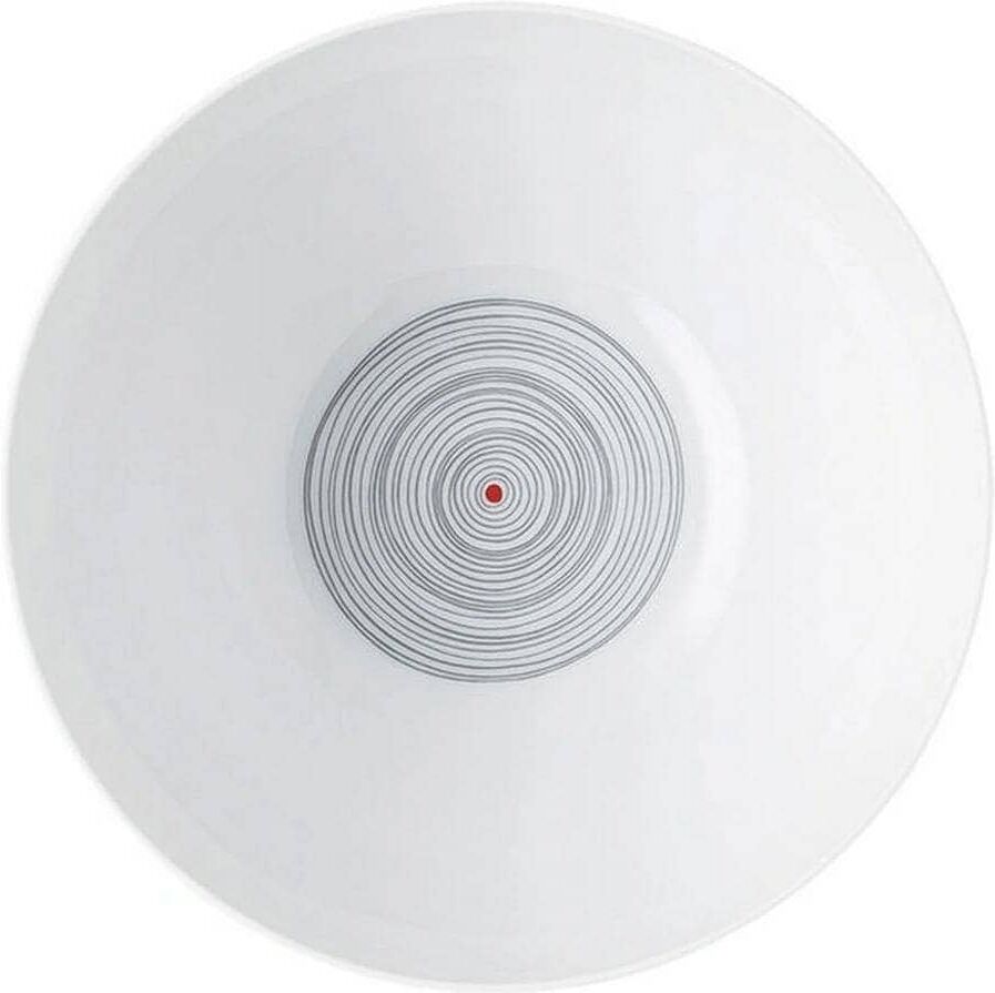 Schüssel ROSENTHAL "TAC Gropius Stripes 2.0 14 cm, 530 ml", weiss (bunt), B:14,2cm H:7cm Ø:14cm, Porzellan, Schüsseln, Schüssel bunt Ø 14cm