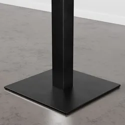 BIG Möbel GmbH Bistrotisch 70x70 cm  | Karamell Nussbaum |  Gusseisen Gestell