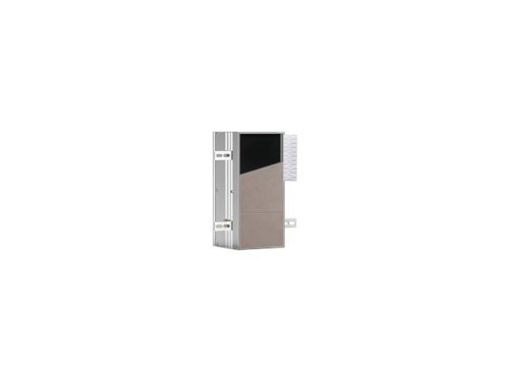 emco asis module plus, wc-module - inbouwmodel, 2 compartimenten voor wc-papier, reserverol of doosje nat papier, deurscharnier links, 975611002