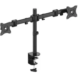 Purelink Schreibtisch Halterung - 2fach (Tisch, 27", 8 kg), Monitor Halterung, Schwarz