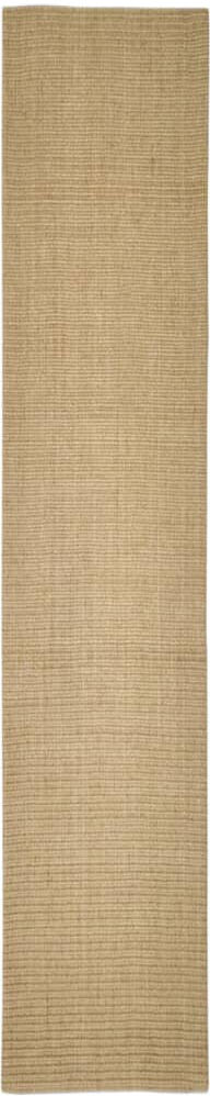 August Grove Rug Natural Sisal Brown Brown Rectangle 66 x 350cm