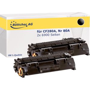kompatibel für HP CF280XD 80X schwarz, 2 Stück