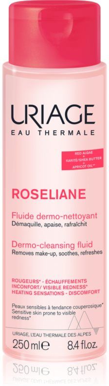 Uriage Roseliane Dermo-Cleansing Fluid Reinigungsfluid zur Beruhigung der Haut 250 ml