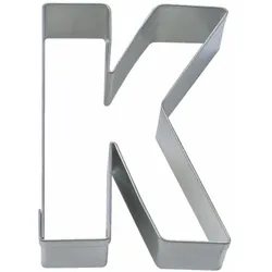Städter Ausstecher Buchstabe K, Ausstechform, Plätzchenform, Keks, Plätzchen, Edelstahl, 6.5 cm, 112803