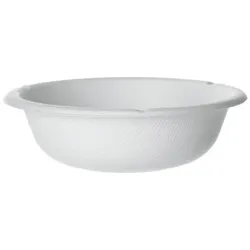 MONOUSO - Schüssel Zuckerrohr Bagasse Weiß 175ml (50 Stück)