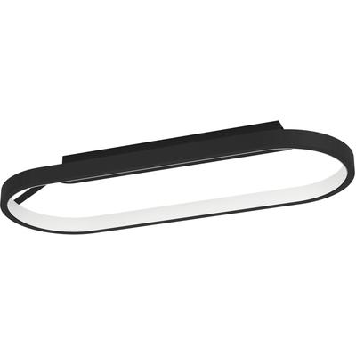 EGLO Deckenleuchte "CODRIALES", schwarz, H: 11,6cm, 1 Stk., Leuchten, Deckenleuchte in schwarz aus Alu - 27W - Warmweiß, Deckenleuchte