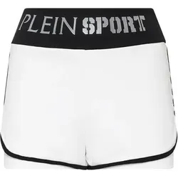 PLEIN SPORT Jogging-Shorts, Größe M in Weiß 01
