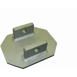 3M DBI-SALA Dauerhaft anschweißbare Montageplatte Basis für Absturzsicherungspfosten, Stahl, unbeschichtet, 25 x 20 cm, 8560816