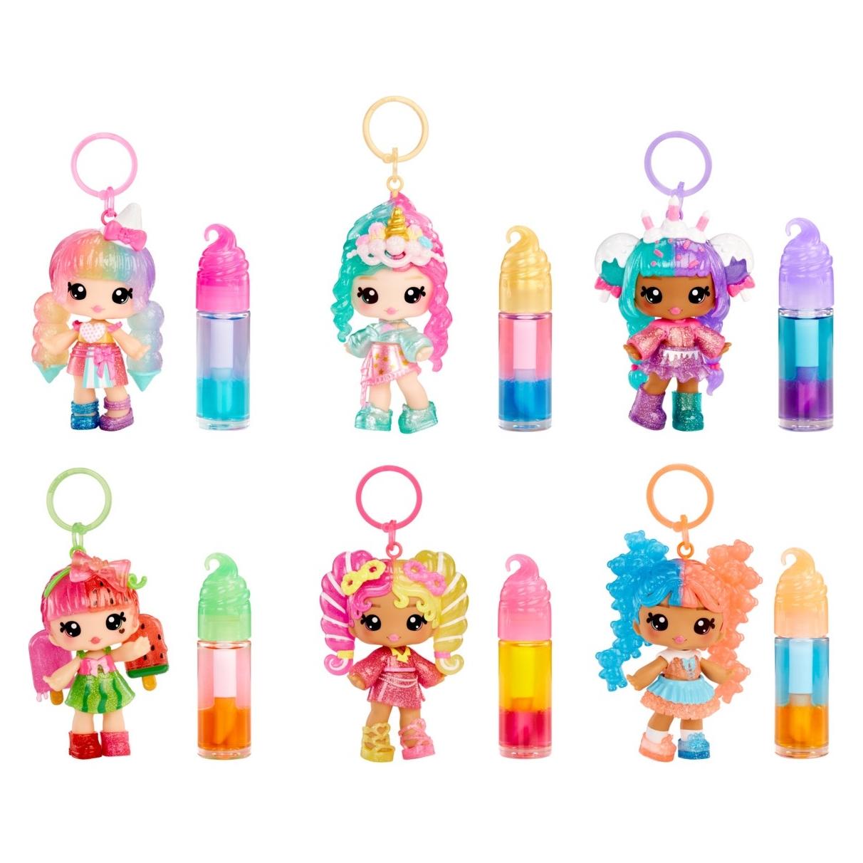 MGA Sammelfigur Yummiland Lip Gloss Doll Color Change Combo 6fach sortiert PDQ (546061-EUC)