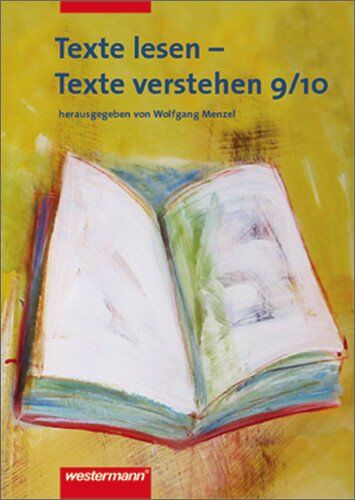Wolfgang Menzel - Deutsch Lernhilfen - Sekundarstufe I: Texte lesen - Texte verstehen: Arbeitsheft 9 / 10 - Preis vom 17.10.2026 19:25:27 h