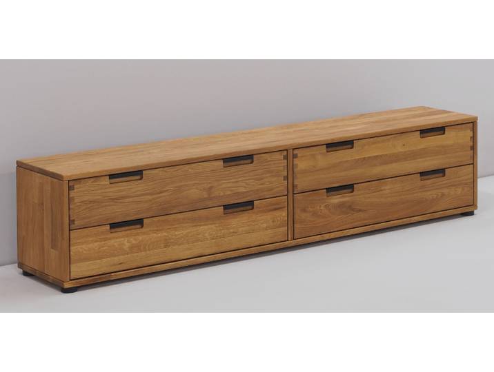 Massives Lowboard 60334 Mido in Wildeiche – Montierte Lieferung – 3%-Vorkasse-Rabatt