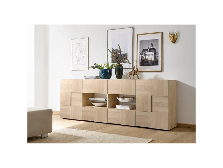 Buffet Dama III 241 x 84 x 42cm Beige/Imitation chêne de Sonoma