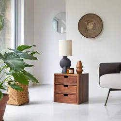 Regal mit Schubkästen kombinierbar Würfel Palisander massives Holz Neu Tikamoon