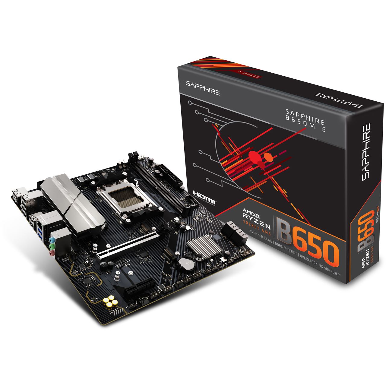 Sapphire B650M-E AMD B650 So.AM5 DDR5 mATX Retail