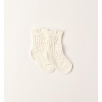 Socken IDO "BABY GIRL ACCESSORIES", Damen, Gr. 12,5, weiß (sanftes weiß), Baumwolle, Socken Socken