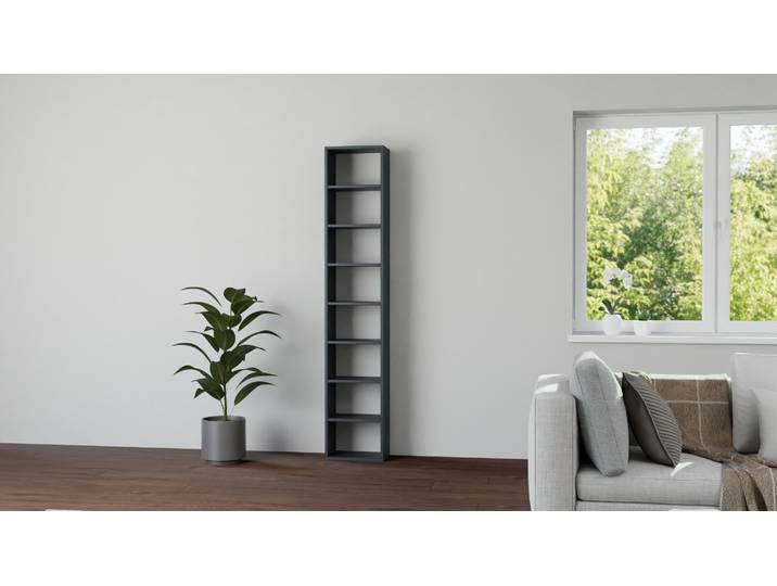 Hohes Nischenregal Premium Dekore Schwarz