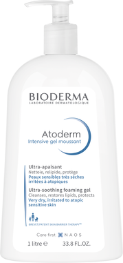 Bioderma Gel Espuma Ultra Rico Pele Atópica Atoderm 1 lt
