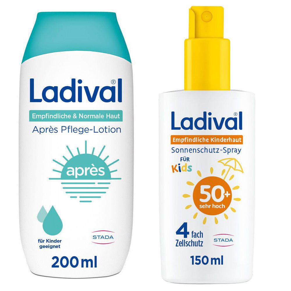 Ladival Kinder Sonnenschutz-Spray LSF 50+ & Après Pflege 1 St Set