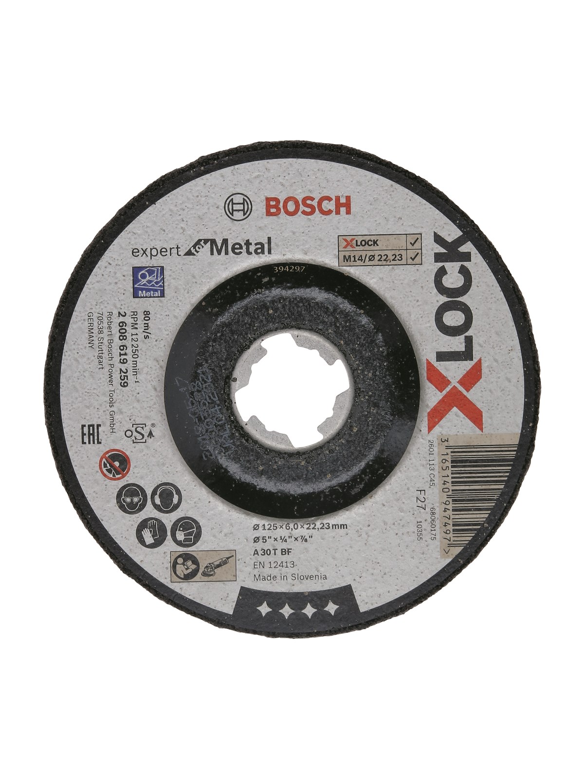 Bosch SKRUBSKIVE X-LOCK EFM 125X22.2X6MM