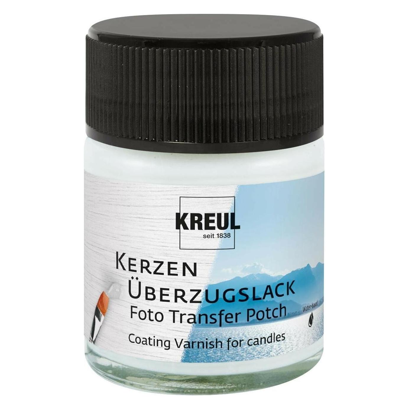 Kreul Foto Transfer POTCH šberzugslack fr Kerzen, 50 ml (50 ml) (49971)