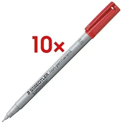 Staedtler 10x Universalstift »Lumocolor non-permanent« rot