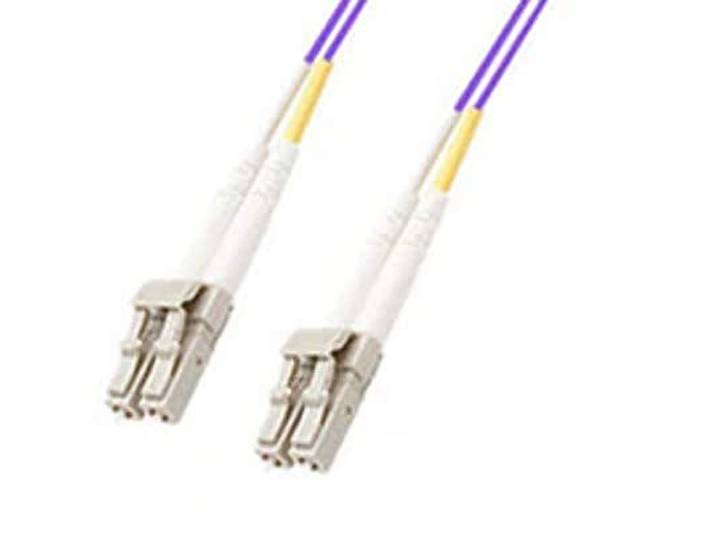 MicroConnect LC/PC-LC/PC, 2 m, 50/125 mm, Duplex LWL-kabel (2 m, 50/125 mm, Duplex, LC, LC, mannelijk/mannelijk, paars)