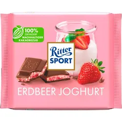 Ritter SPORT Erdbeer Joghurt Schokolade 100,0 g