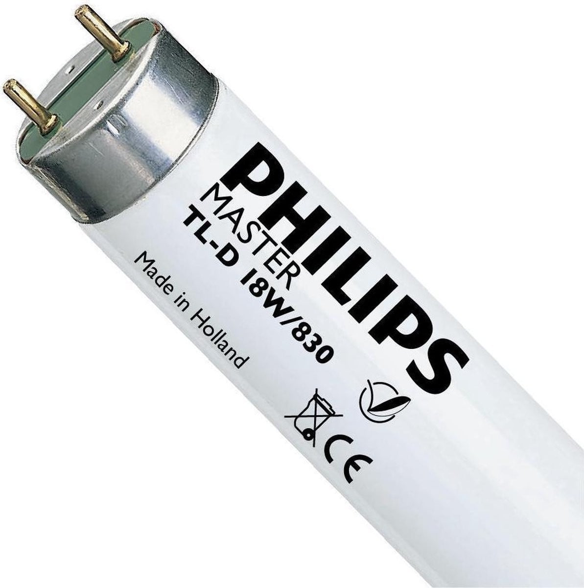 Philips MASTER TL-D Super 80 18W/830 1SL Fluorescent lamp, 60 cm